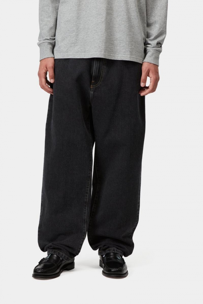 Carhartt Aaron Pant - Black, Stone washed