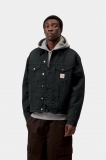 Carhartt OG Trucker Jacket - Black / Black, Stone canvas Carhartt OG Trucker Jacket - Black / Black, Stone canvas