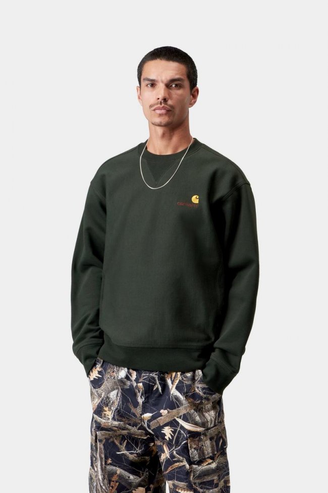 Carhartt American Script Sweatshirt - Raven Carhartt American Script Sweatshirt - Raven