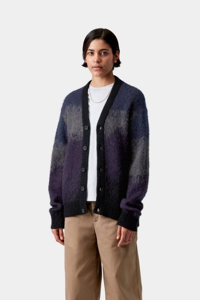Carhartt Tinley Cardigan - Tinley Stripe, Black Carhartt Tinley Cardigan - Tinley Stripe, Black