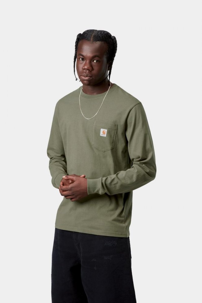 Carhartt L/S Pocket T-Shirt - Leaf