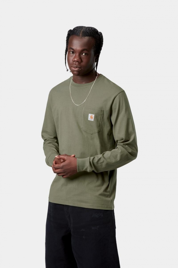 Carhartt L/S Pocket T-Shirt - Leaf