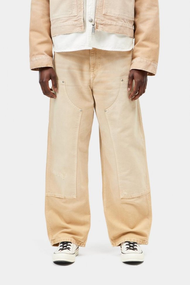 Carhartt Brandon Double Knee Pant - Dusty H Brown, Destroy wash