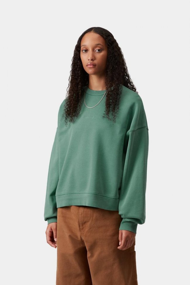 Carhartt Benton Sweatshirt - Lily, Garment dyed