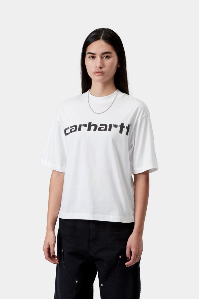 Carhartt S/S Archive Script T-Shirt - White