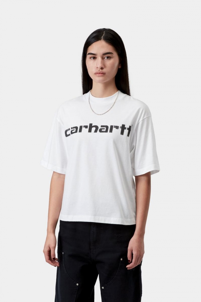 Carhartt S/S Archive Script T-Shirt - White