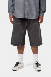 Carhartt OG Double Knee Short - Black, Destroy wash Carhartt OG Double Knee Short - Black, Destroy wash