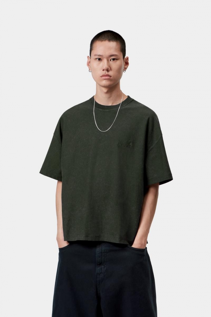 Carhartt S/S Lambert T-Shirt - Raven, Moon wash