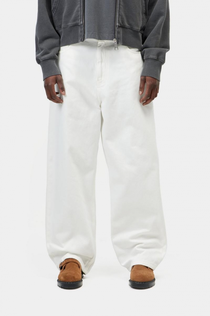 Carhartt Brandon Pant - White, Rinsed