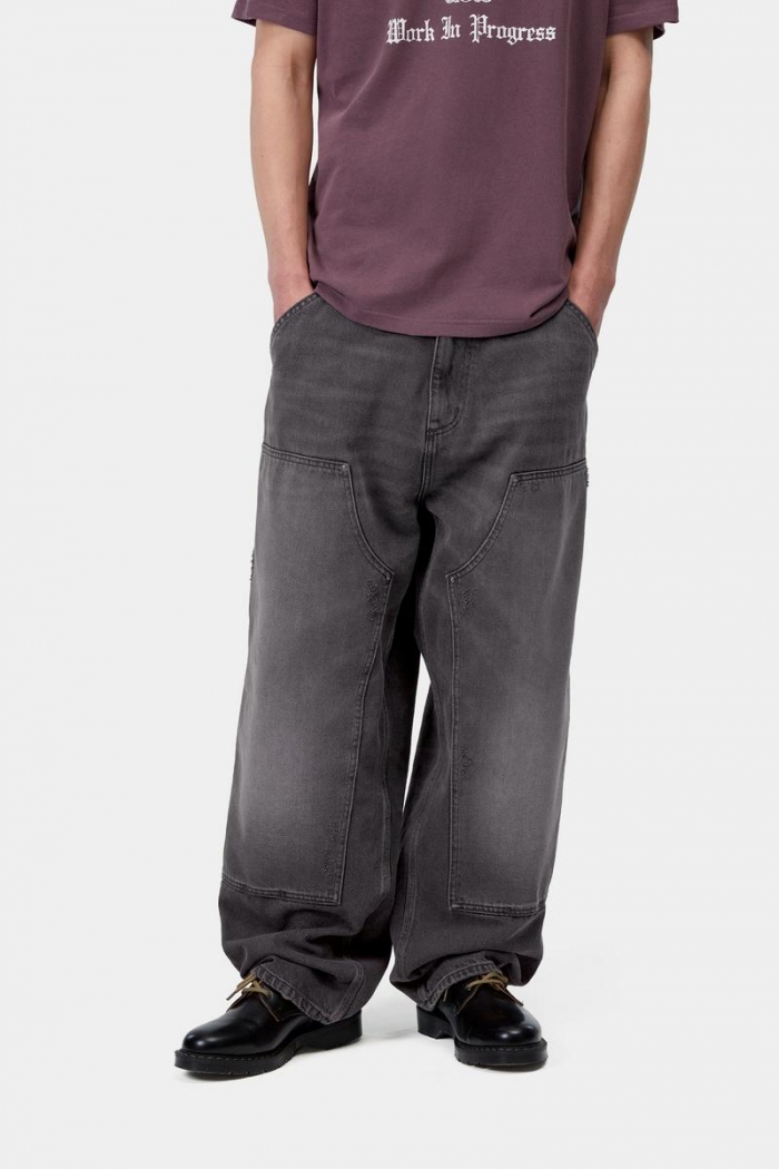 Carhartt OG Double Knee Pant - Black, Grind wash