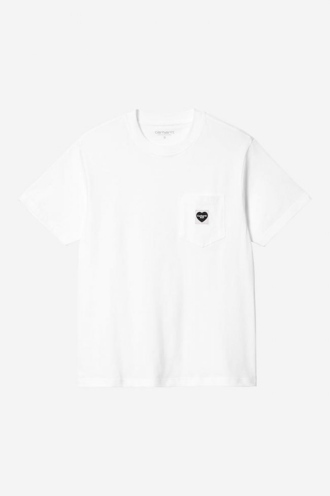 Carhartt S/S Pocket Heart T-Shirt - White / Black