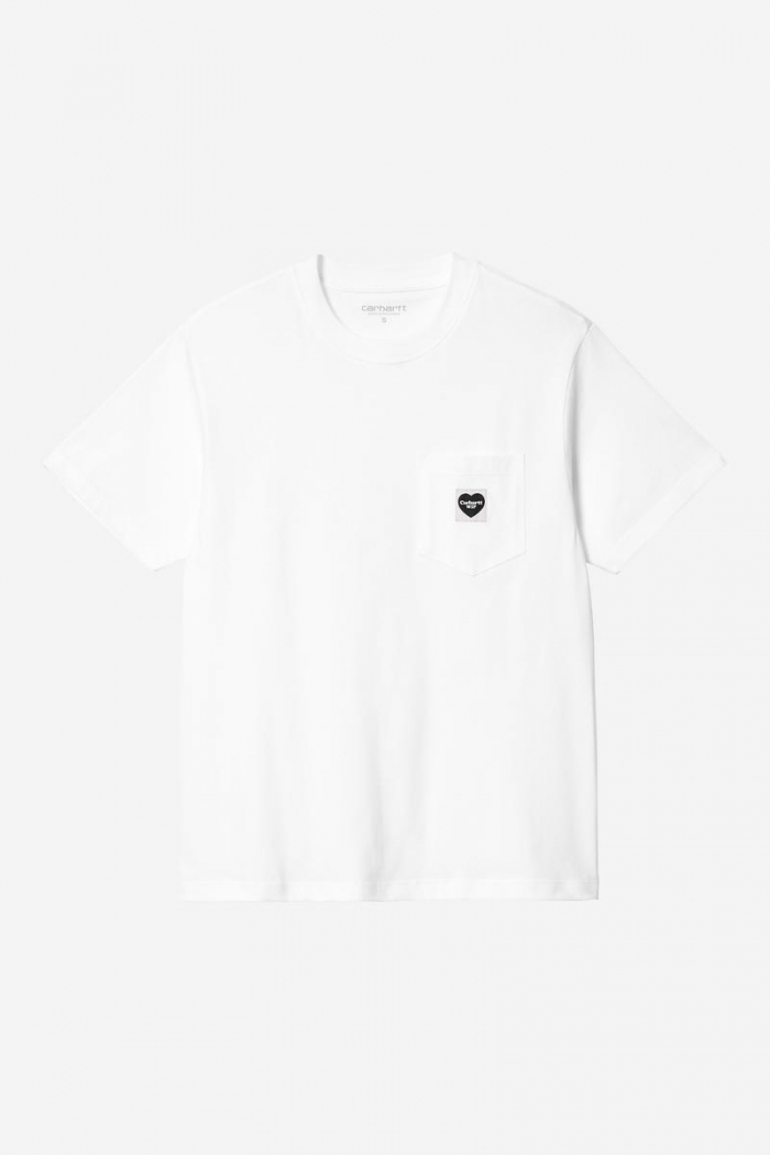 Carhartt S/S Pocket Heart T-Shirt - White / Black