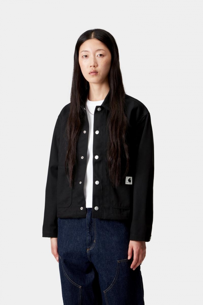 Carhartt Simple Shirt Jac - Black, Rigid