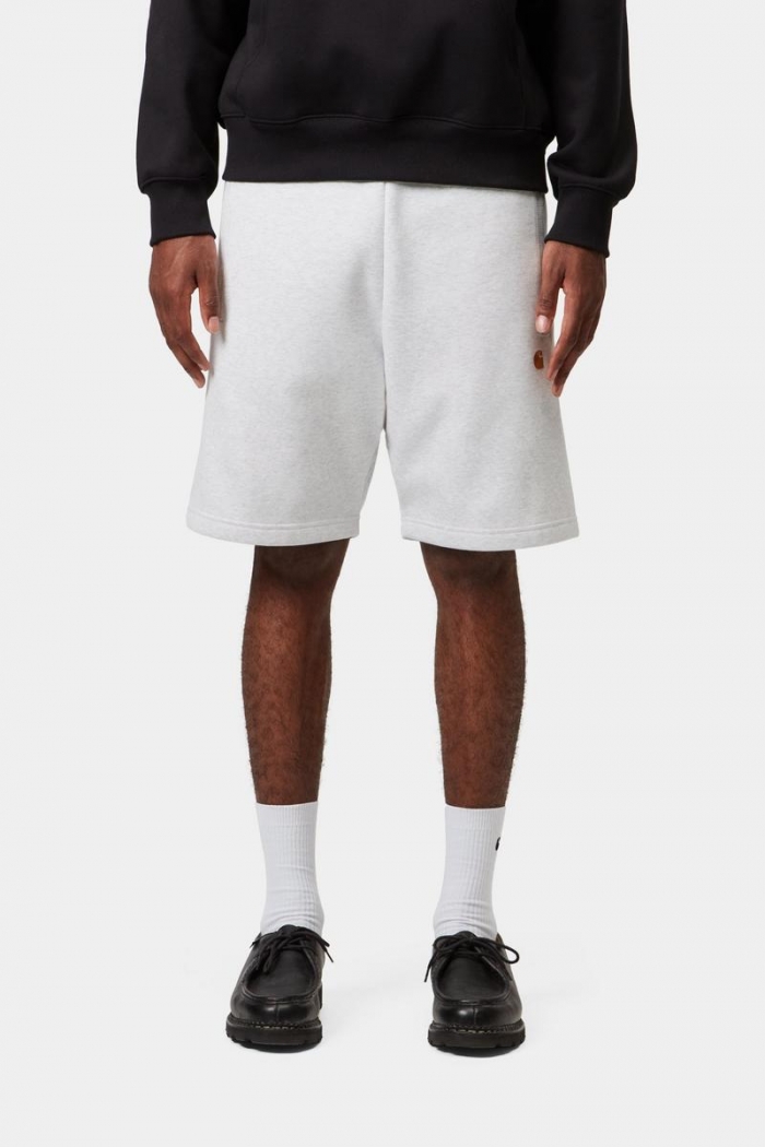 Carhartt Chase Sweat Short - Ash Heather / Gold