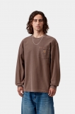 Carhartt L/S Loose Pocket T-Shirt - Tobacco, Garment dyed Carhartt L/S Loose Pocket T-Shirt - Tobacco, Garment dyed