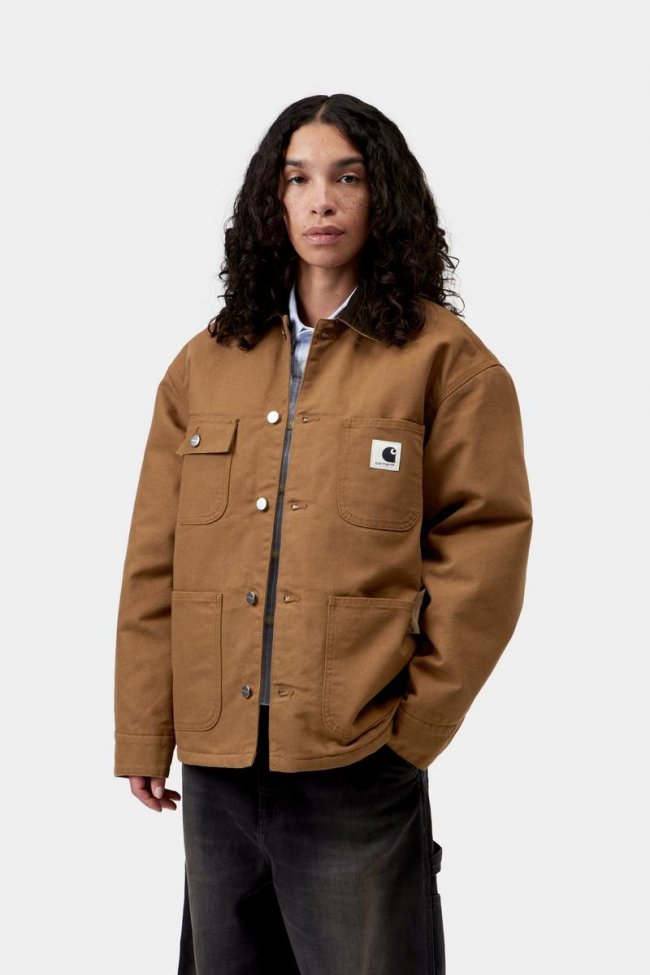 Carhartt OG Michigan Coat - WIP H Brown / Tobacco, Rinsed Carhartt OG Michigan Coat - WIP H Brown / Tobacco, Rinsed