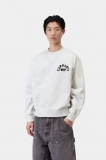 Carhartt Arch Script Sweatshirt - Ash Heather / Dark Navy, Stone washed Carhartt Arch Script Sweatshirt - Ash Heather / Dark Navy, Stone washed