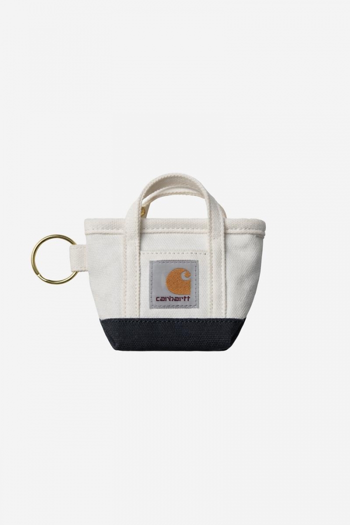 Carhartt Mini Tote Bag Keychain - Natural / Blue