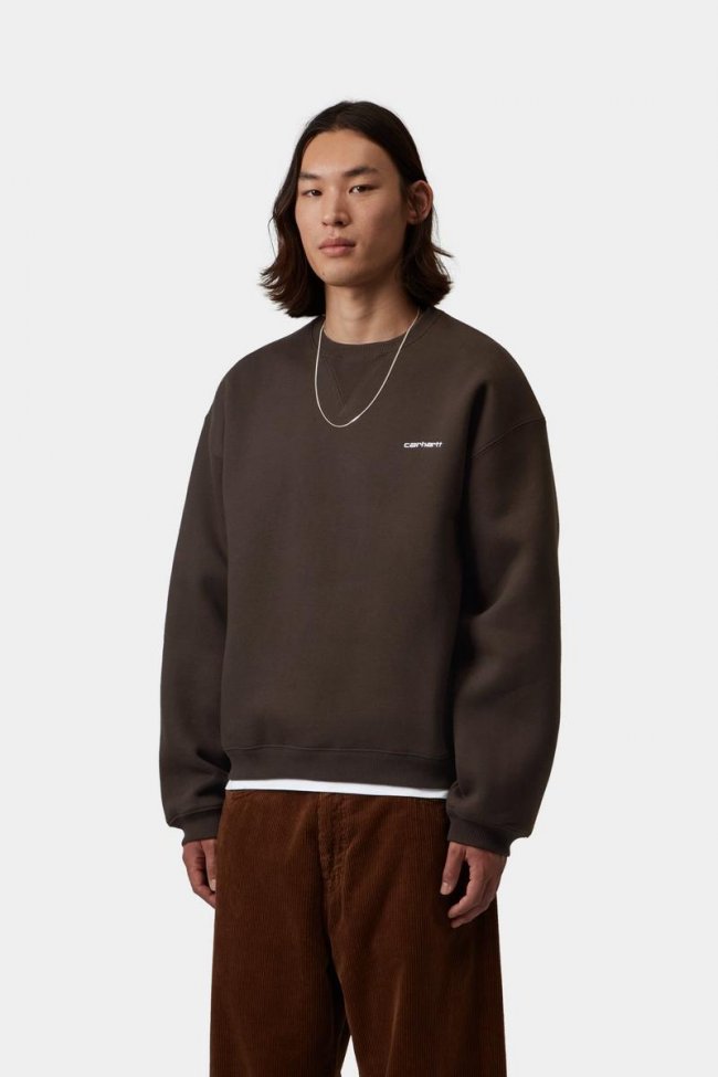 Carhartt Ebbert Sweatshirt - Tobacco / White
