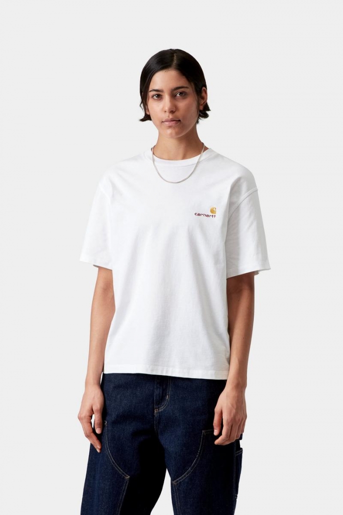 Carhartt S/S American Script T-Shirt - White