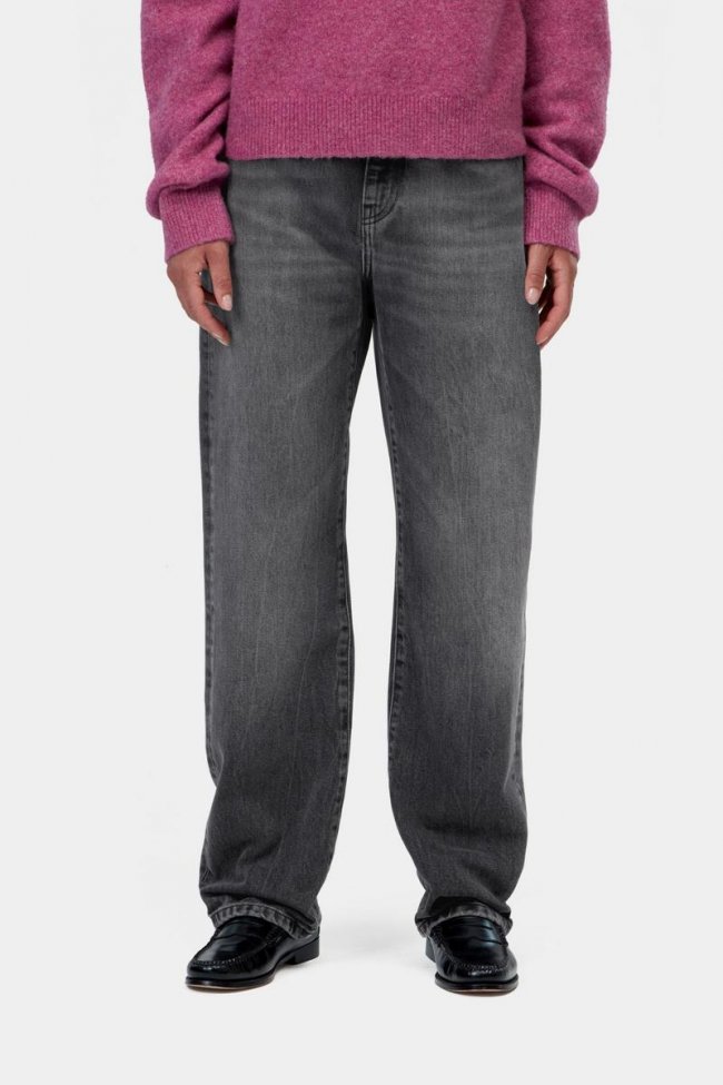 Carhartt Noxon Pant - Black, Marble used wash