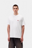 Carhartt S/S Small Heart T-Shirt - White / Red Carhartt S/S Small Heart T-Shirt - White / Red