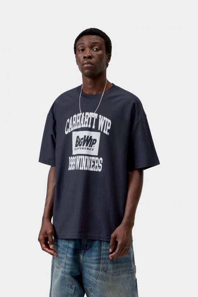 Carhartt S/S 1989 Winners T-Shirt - Dark Navy, Heavy stone wash Carhartt S/S 1989 Winners T-Shirt - Dark Navy, Heavy stone wash