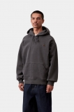 Carhartt Hooded Nelson Sweatshirt - Black, Garment dyed Carhartt Hooded Nelson Sweatshirt - Black, Garment dyed