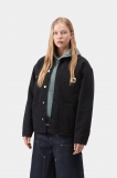 Carhartt OG Michigan Coat - Black / Black, Grind wash