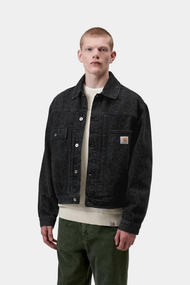 Carhartt Belmar Jacket - Snake Camo, Black, Heavy stone wash Carhartt Belmar Jacket - Snake Camo, Black, Heavy stone wash