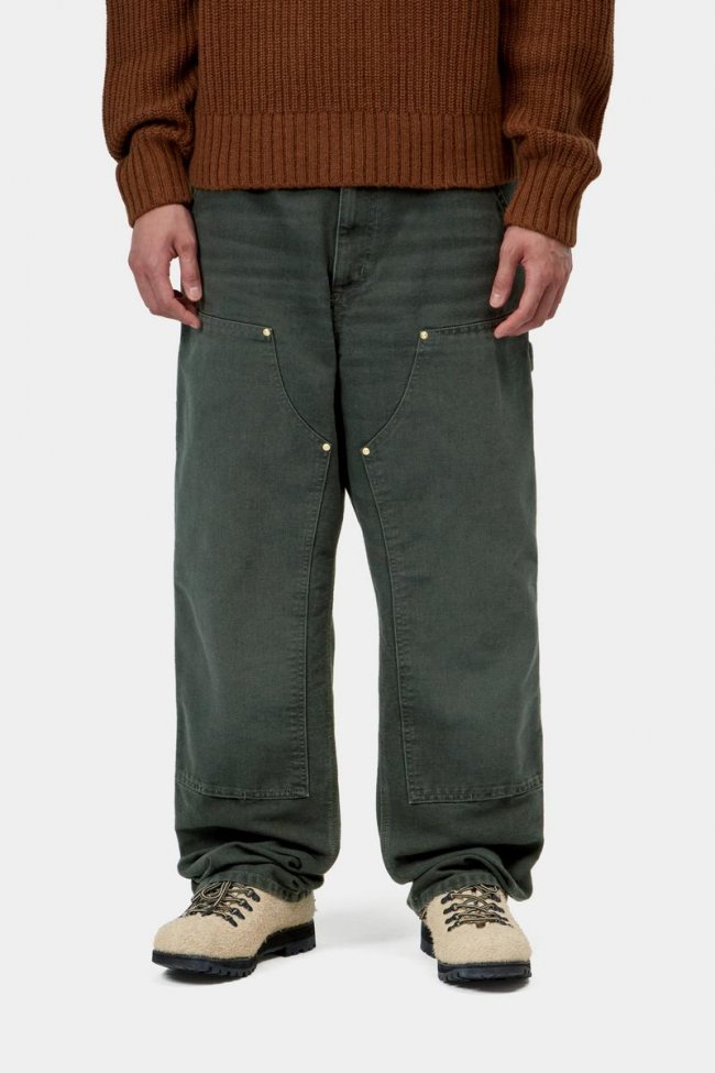 Carhartt Double Knee Pant - Raven, Stone canvas Carhartt Double Knee Pant - Raven, Stone canvas