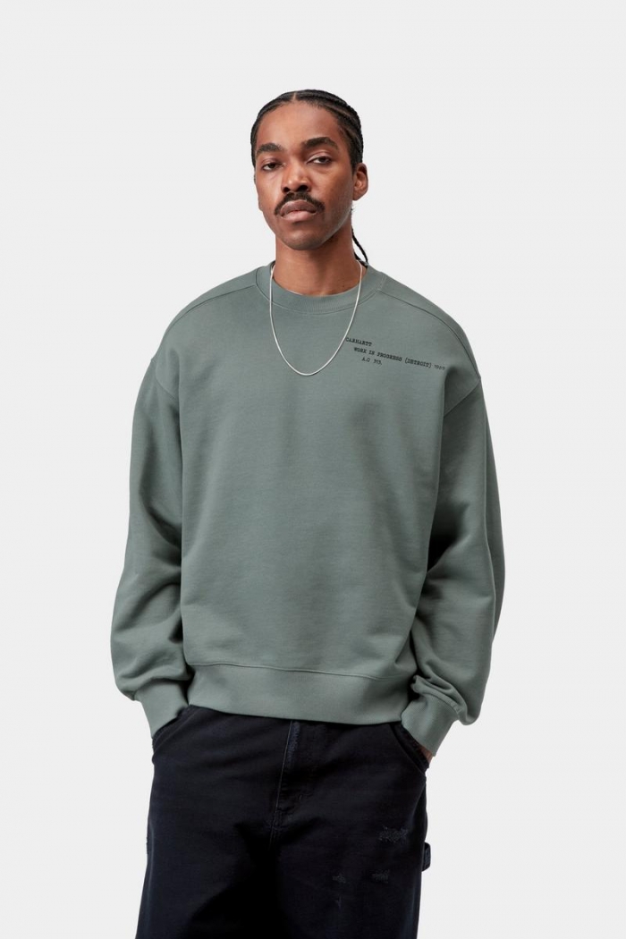 Carhartt Punched Sweatshirt - Velvet Green