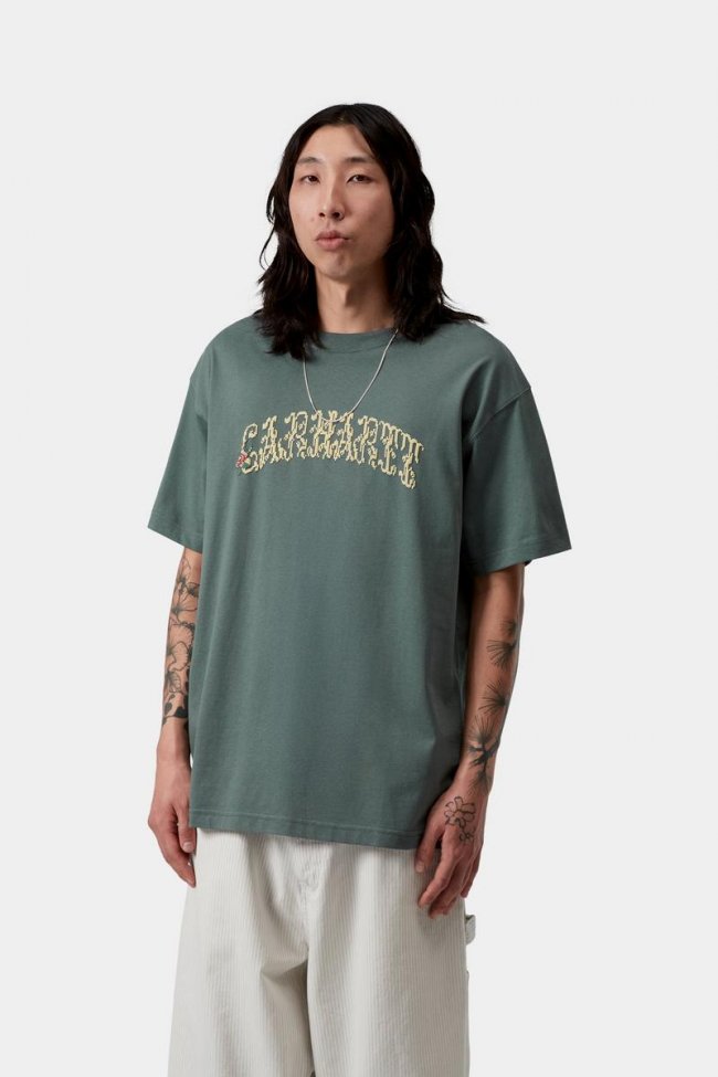 Carhartt S/S Monogram T-Shirt - Velvet Green