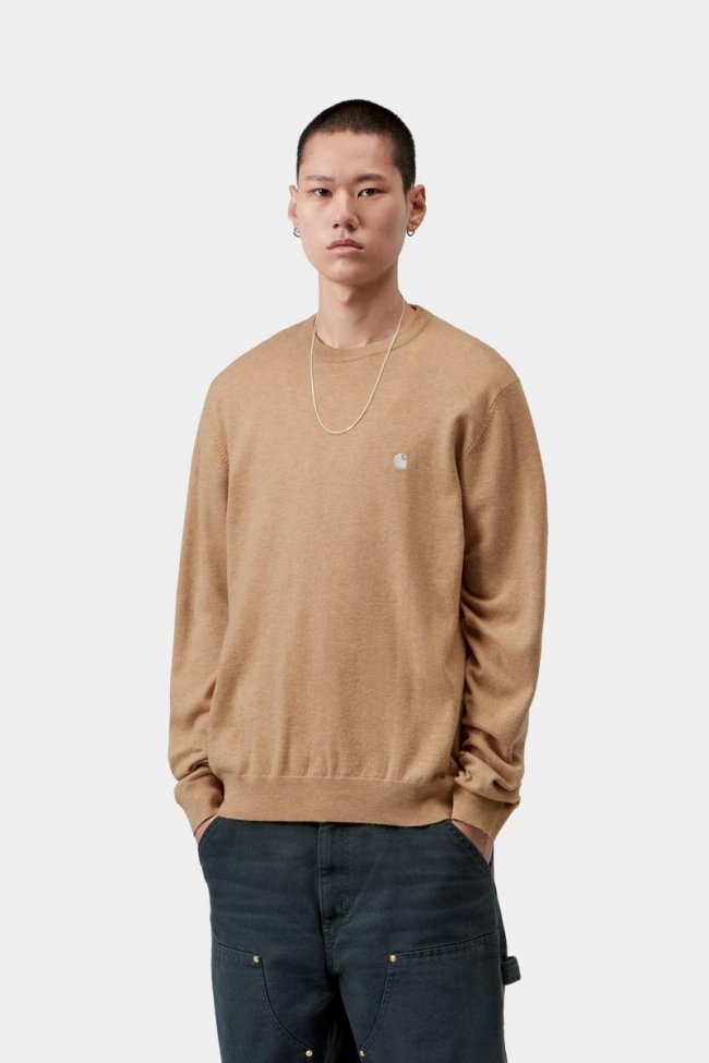 Carhartt Madison Sweater - WIP Dusty H / Wax