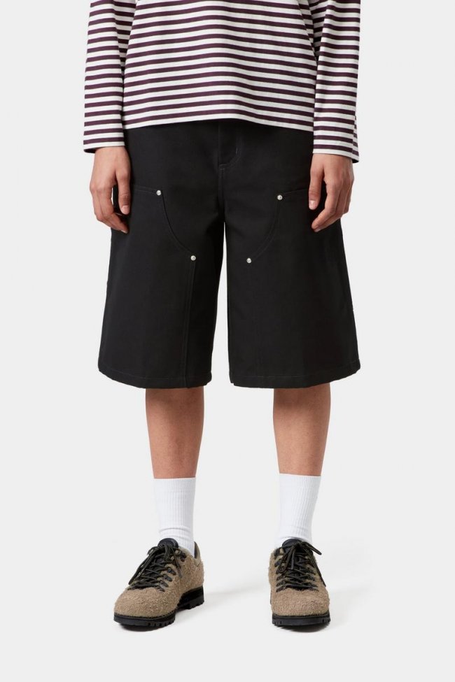 Carhartt Nixon Double Knee Short - Black, Rigid