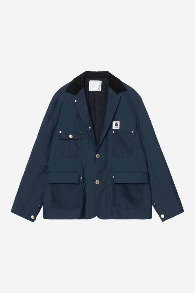 Carhartt sacai x Carhartt WIP Suiting x Duck Jacket - Sacai Blue Carhartt sacai x Carhartt WIP Suiting x Duck Jacket - Sacai Blue