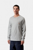 Carhartt L/S Pocket T-Shirt - Grey Heather Carhartt L/S Pocket T-Shirt - Grey Heather