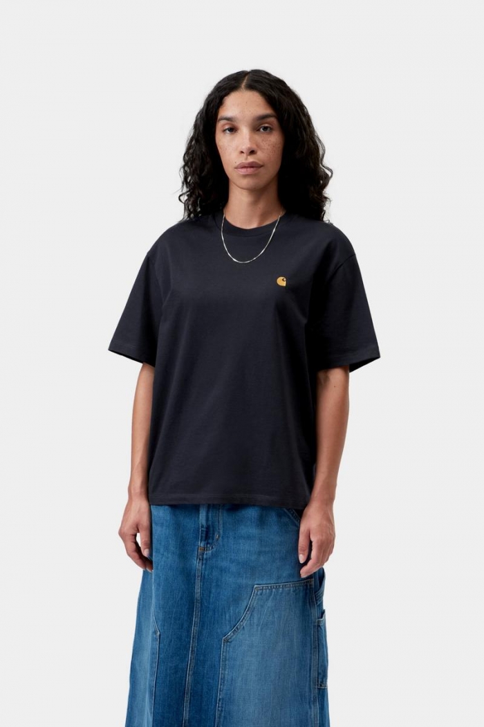 Carhartt S/S Chase T-Shirt - Dark Navy / Gold