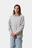 Carhartt L/S Deven Shirt - Deven Stripe, Black / White Carhartt L/S Deven Shirt - Deven Stripe, Black / White
