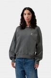 Carhartt Nelson Sweatshirt - Black, Garment dyed Carhartt Nelson Sweatshirt - Black, Garment dyed