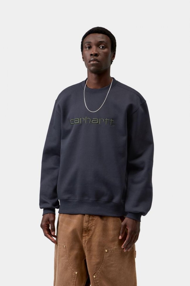 Carhartt Sweatshirt - Dark Navy / Dark Scarab