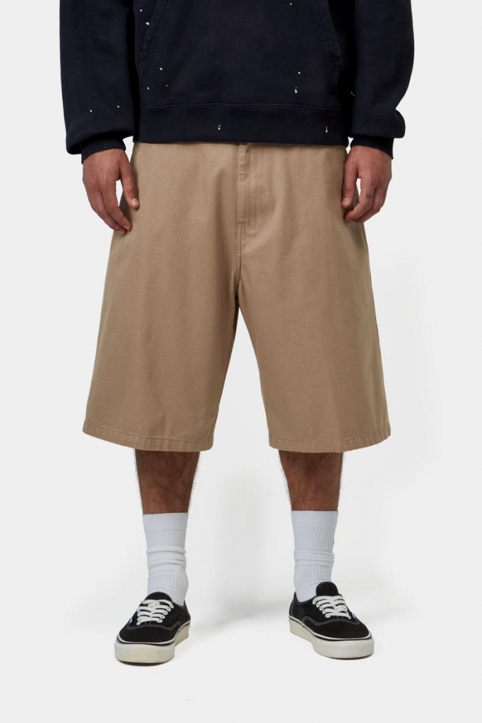 Carhartt Brader Short - Leather, Rinsed