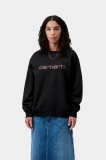 Carhartt Sweatshirt - Black / Hortensia Carhartt Sweatshirt - Black / Hortensia