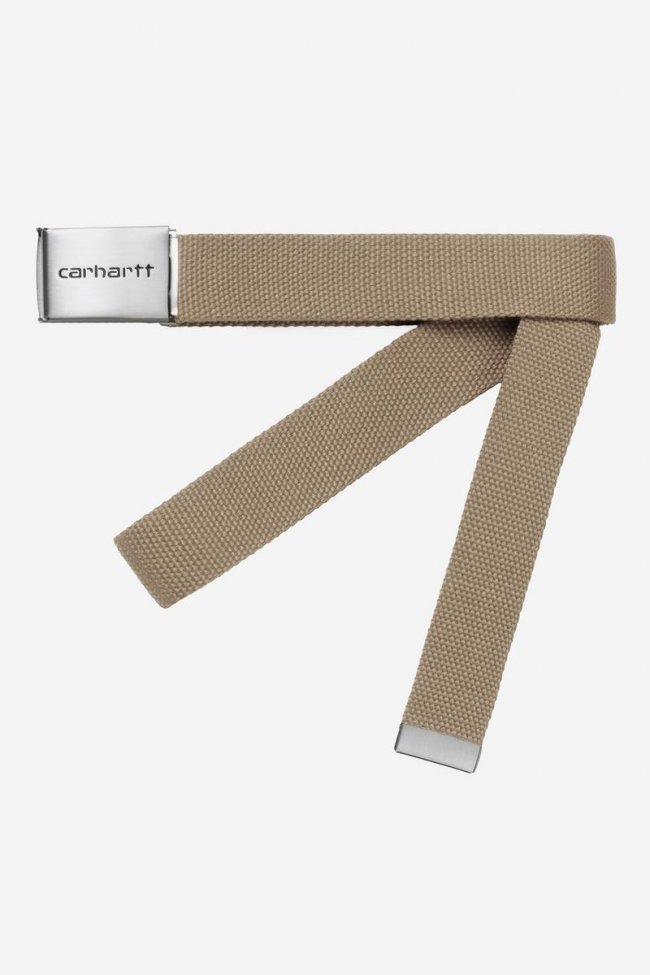 Carhartt Clip Belt Chrome - Leather