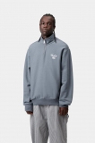 Carhartt Longhand Half Zip Sweatshirt - Cozy Blue / White Carhartt Longhand Half Zip Sweatshirt - Cozy Blue / White
