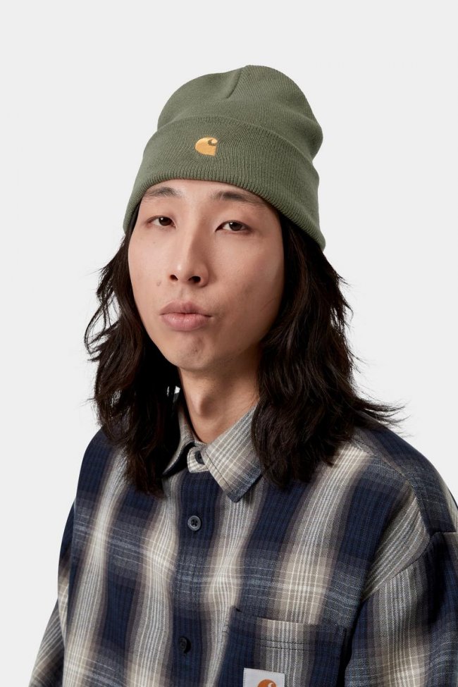 Carhartt Chase Beanie - Leaf / Gold