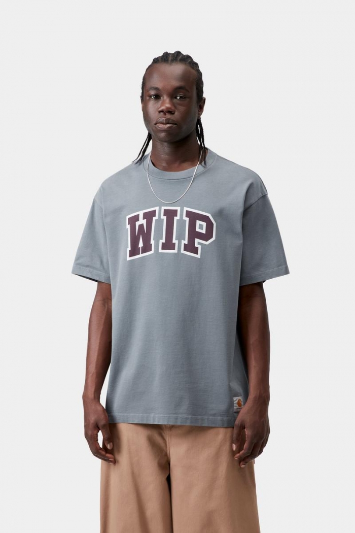 Carhartt S/S WIP III T-Shirt - Cozy Blue, Heavy stone wash
