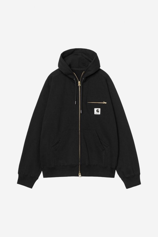 Carhartt sacai x Carhartt WIP Cotton Jersey Hoodie - Sacai Black Carhartt sacai x Carhartt WIP Cotton Jersey Hoodie - Sacai Black