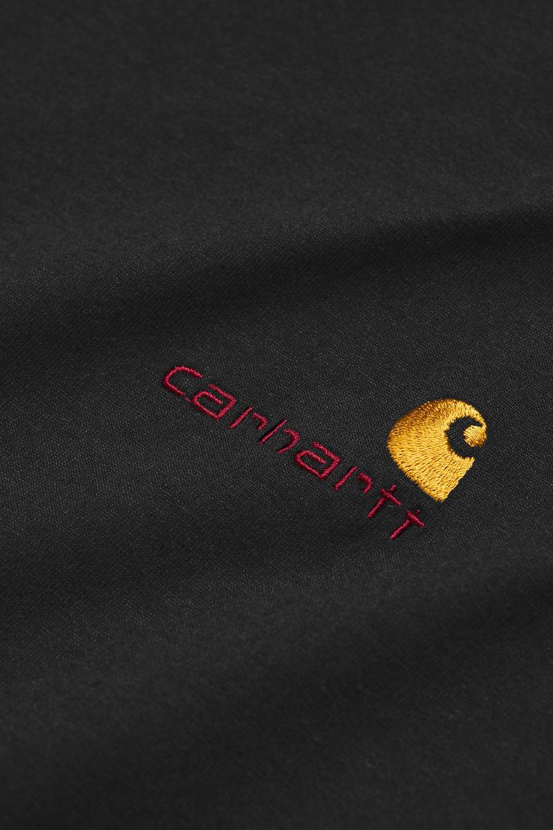 Carhartt L/S American Script T-Shirt - Black