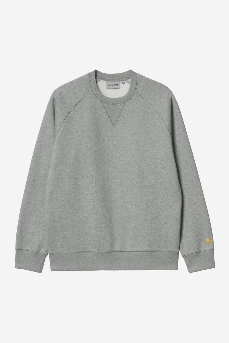 Carhartt Chase Sweatshirt - Grey Heather / Gold